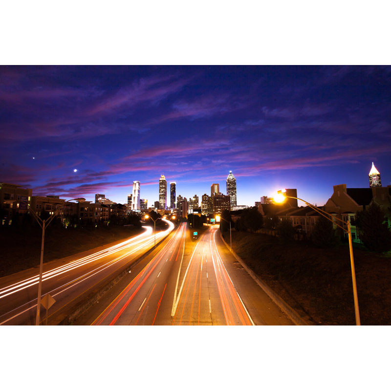 Atlanta downtown 1 Piece Wrapped Canvas Wall Art, 30cm H x 46cm W