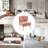 Euclid Velvet Accent Chair with Metal Legs-366564313