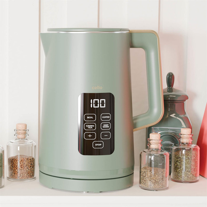 Cello Digital Kettle with Touch Panel, Green