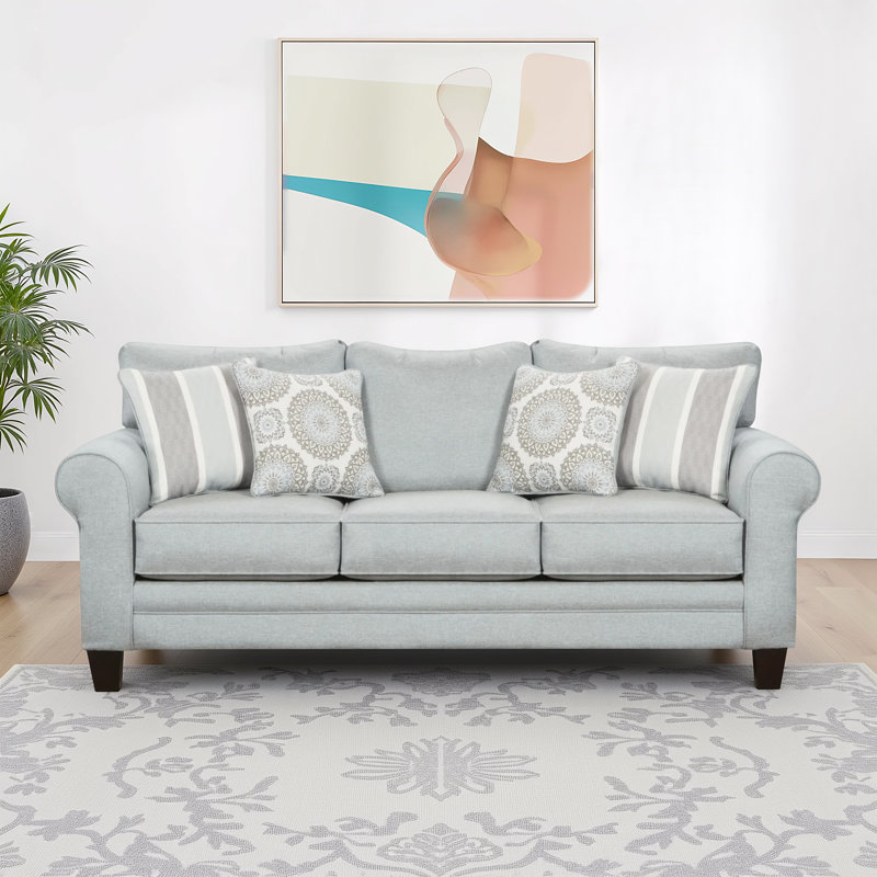 Aurora 87" Upholstered Sleeper, Sleeper, Grande Mist