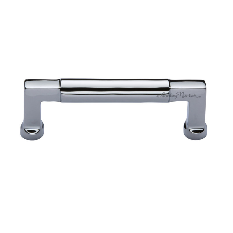 Bauhaus Cabinet Bar Pull, Polished Chrome, 8"