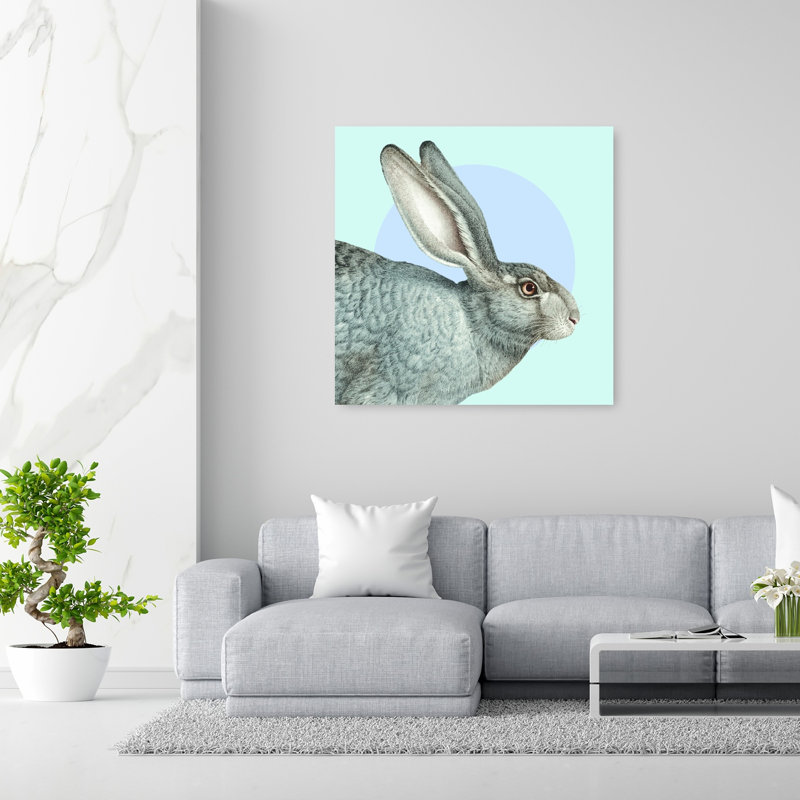 Reproduction d'art mural gris, H 48 po x l 48 po