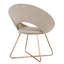 Fauteuil d'appoint contemporain en velours avec dossier ouvert Crivello-1633863649