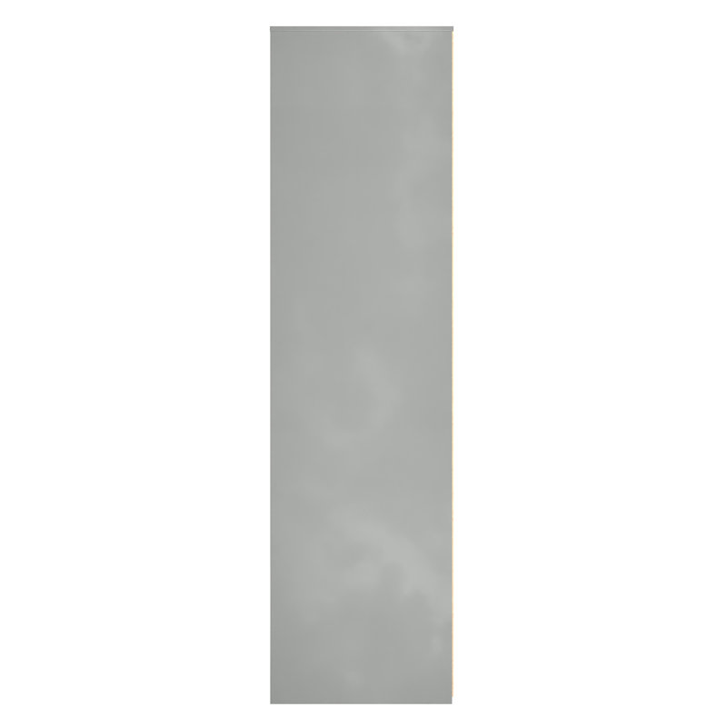 Las Vegas 2 Door Robe in White Matt (Ready Assembled), Dusk Grey