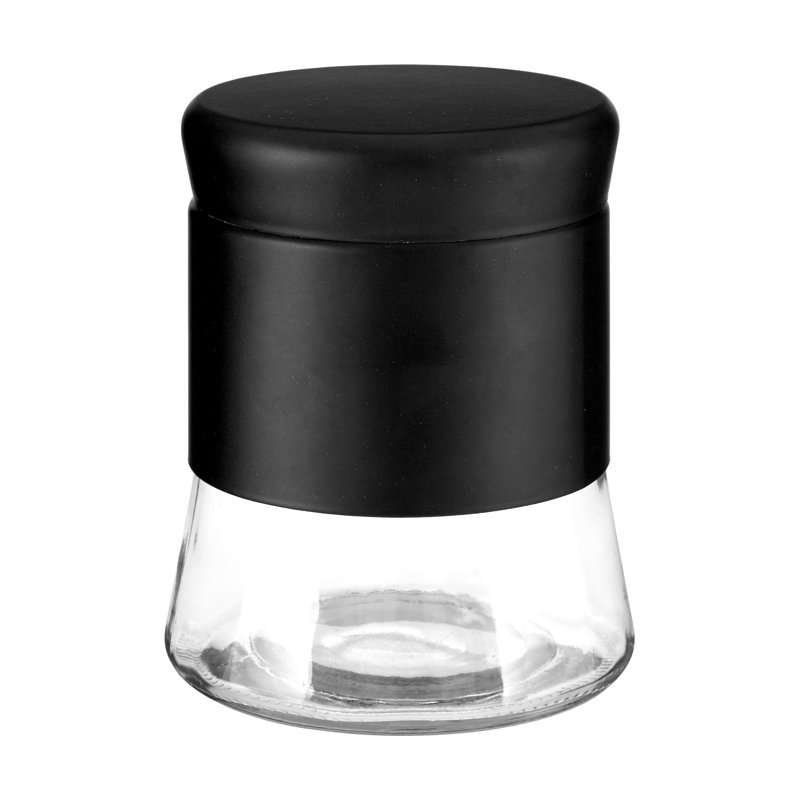 Glass Jar, Black