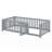 Kaenel Wood Daybed with Fence Guardrails and 2 Drawers-453630938