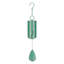 Cloche à vent d'extérieur classique en acier avec accents décoratifs et crochet de suspension intégré 28 "Amayah - Patine-128029221