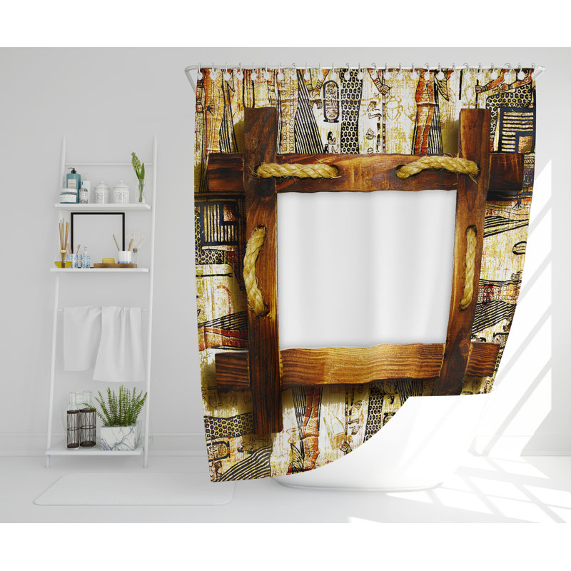 Styrkar Polyester Shower Curtain Set, 168cm H x 168cm W