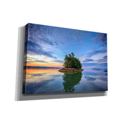 'Wolfes Neck Reflections' by Rick Berk Canvas Wall Art