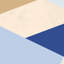 Blue Colorblock 3 Print by Goderwis, Kyle