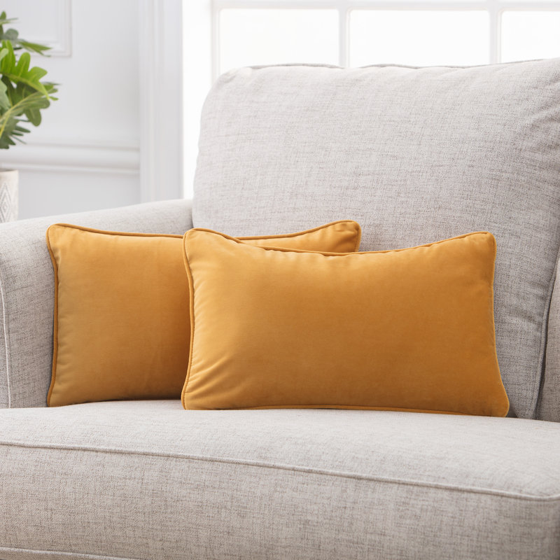 Housse de coussin en velours Chanasya Holland, Golden