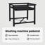 Vidaxl Washing Machine Pedestal Stand Holder Raiser Dryer Pedestal Stand White