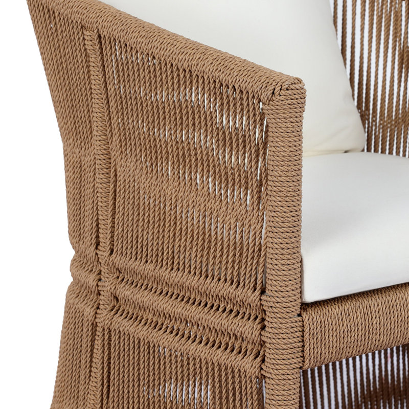 MONDIRA Outdoor Dining Armchair, Textured Natural
