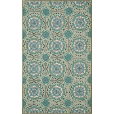 Childers Hand Hooked Performance Geometric Rug