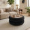 Table basse ronde avec rangement