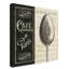 "French menu I" par Pela Studio - reproduction d'art textuel sur toile-31980494
