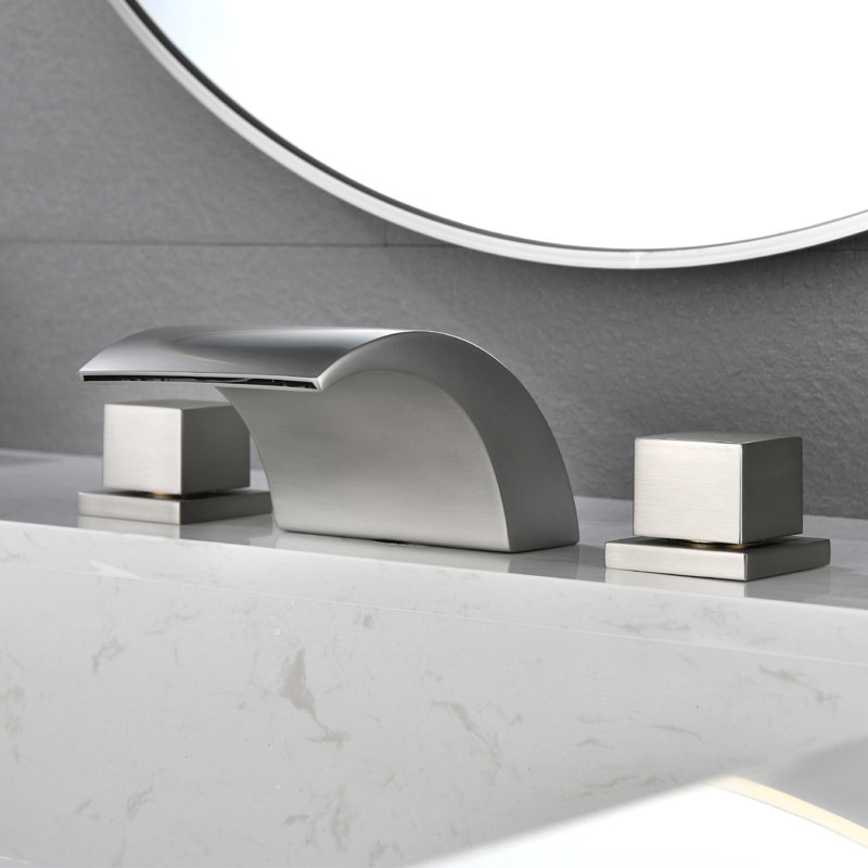 Roman Tub Faucet and Tub Spout, Brushed Nickel