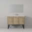 Robinet de meuble-lavabo et miroir en métal l 48 po x P 20 po Lancy-965261516
