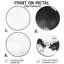 Monochromes abstraits pics - paysages ronds, art mural en métal-2060113070