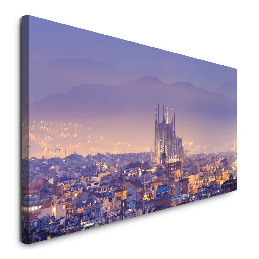 Leinwandbild Barcelona Skyline