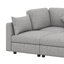 Canapé modulaire en U 86,6 po, canapé en L avec repose-pieds mobile et deux ports USB pour le salon
