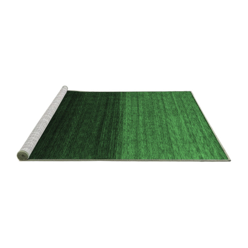 Washable Abstract Indoor Rug, Round 6'