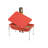 Medium Red Sensory Table - 24" Table and Lid
