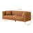 Dreiling 77.6" Faux Leather Tuxedo Arm Sofa-1026256338