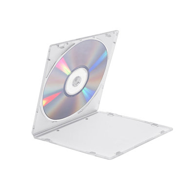 20 New Single Slim Clear CD/DVD/VCD Jewel Tray Cases Storage Boxes Holder 5.2mm