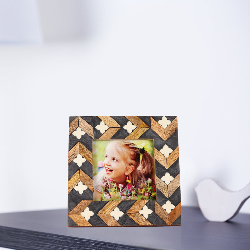 Garces Brown Wood Picture Frame, 6.3" x 6.3"