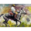 « cowboy ii », reproduction de peinture à l’huile sur toile tendue