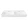 Turner 48'' W Double Basin White Ceramic Rectangular Wall Mount/Vessel Bathroom Sink For Two