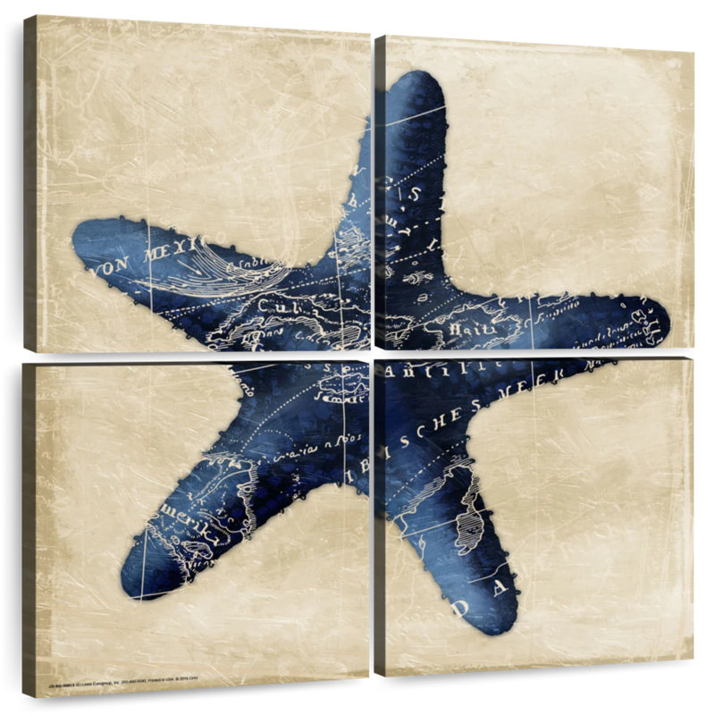 Aletra Map Starfish Indigo