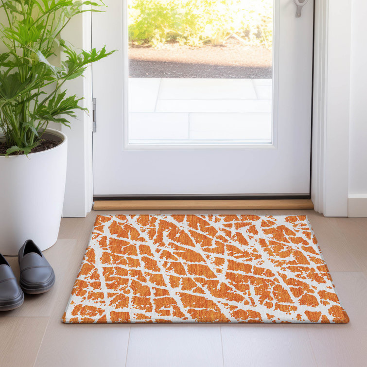 Kyrie Washable Abstract Indoor / Outdoor Rug