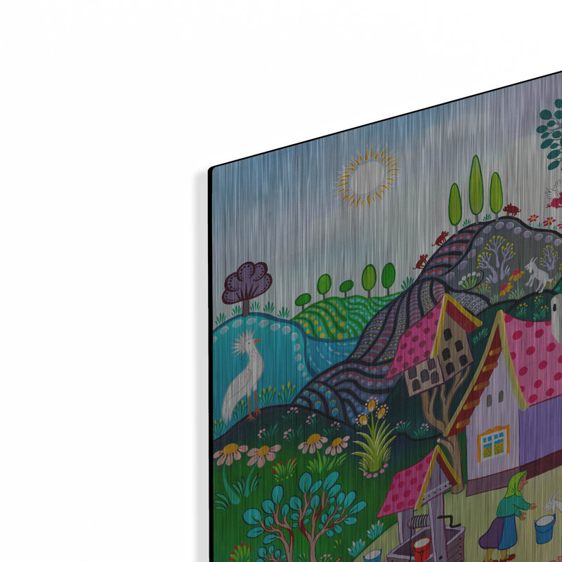  «When A Pig Flies» par Koday, art mural en métal, 12 po x 12 po, H 12 po x l 12 po