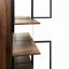 Vitrine avec portes en verre, lumières RVB et tablette de rangement coulissante