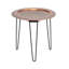 Table de bout en fer avec plateau à 3 pieds