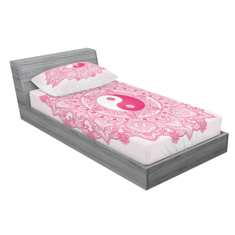 Microfiber Sheet Set, Twin Sheet Set with Fitted Sheet
