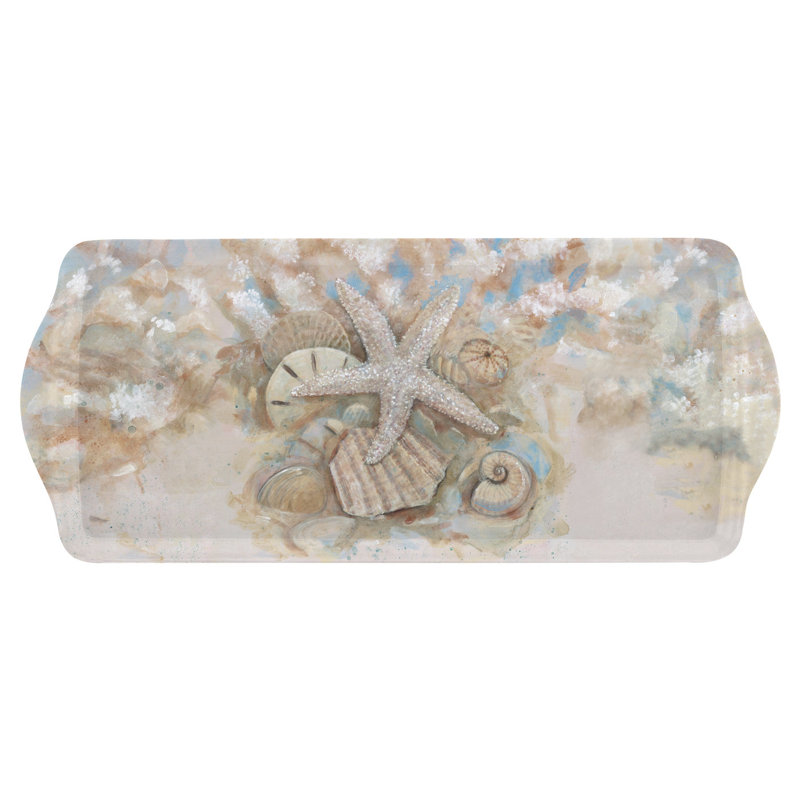 Pimpernel Beach Prize Melamine Sandwich Tray 15.1 X6.5"