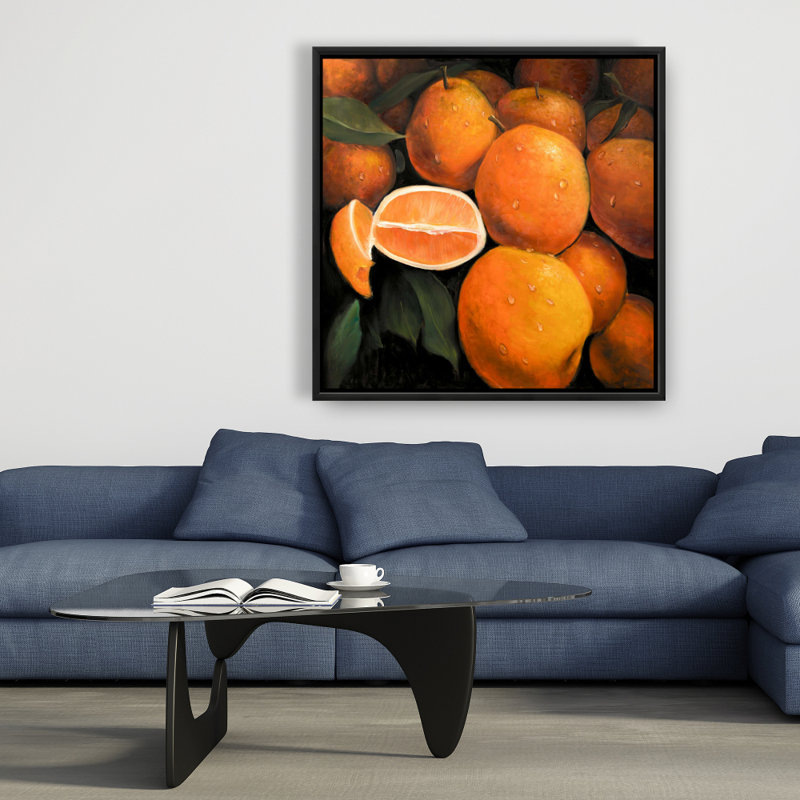 «Fresh Oranges» sur toile, 36"H x 36"W x 1.5"D
