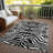 Solstice Black Washable Indoor-Outdoor Rug - -348585260