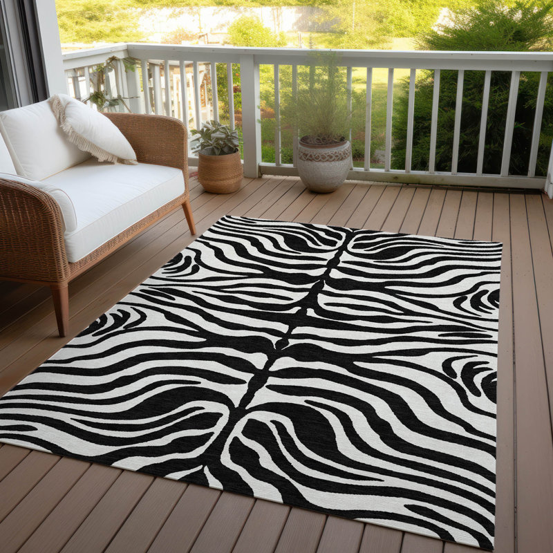 Red Synthetic Flat Woven Rectangular Washable Rug 3' x 5'