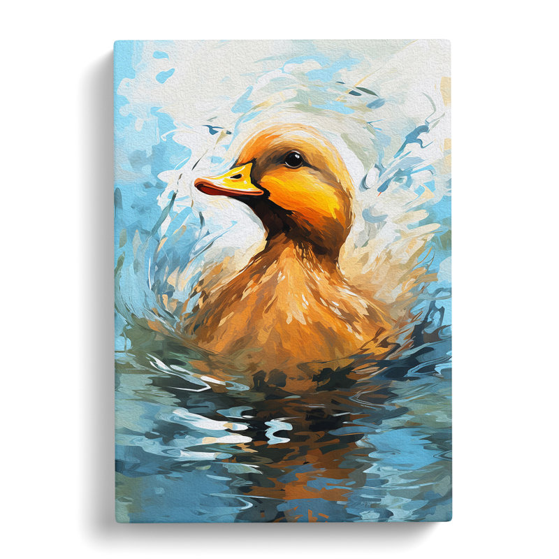 Duck Gestural - Print, 50cm H x 35cm W x 3cm D