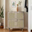 Buffet, armoire de buffet, buffet en bois, buffet en rotin, armoire avec portes-658065945