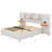 Upholstered Platform Bed With Two Outlets-203853040-203853043