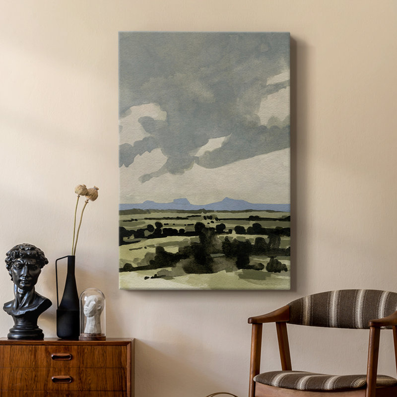 Ciel rose brumeux I - galerie Cavas sur mesure, H 18 po x l 12 po