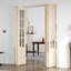 Porte pliante en verre et bois massif 8-Lite avec trousse de quincaillerie d'installation-117231257-117231268