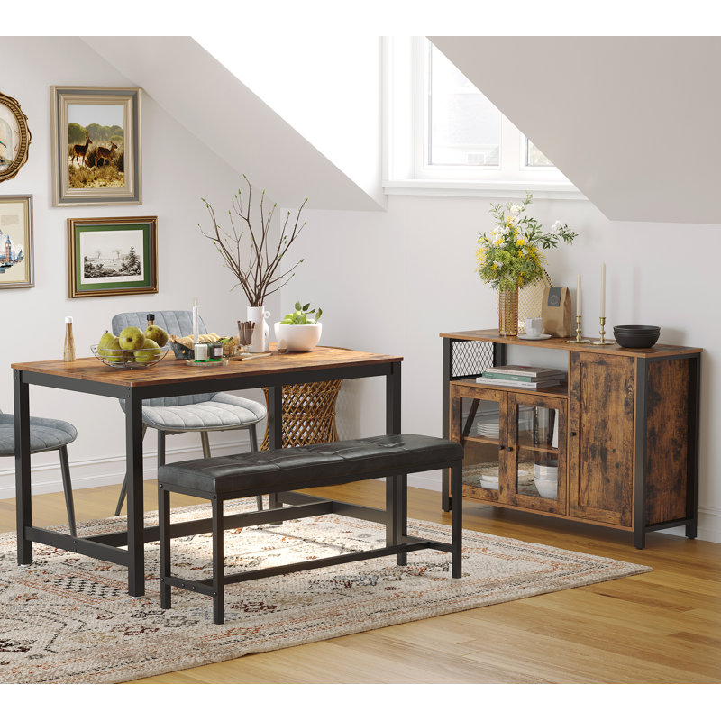 Joshi 110cm Sideboard, Rustic Brown