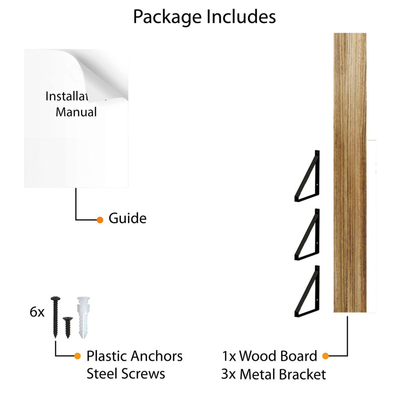 48 inch Shelf, Bookshelves Wall Mounted, Shelf for Living Room, Hanging Book Shelves for Wall