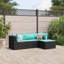 Ensemble de salon de patio en rotin avec coussins Ebern Designs-875912108-875912106-881249726